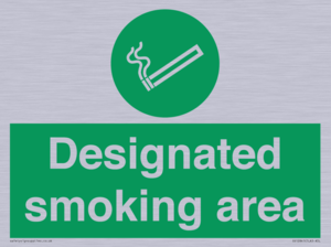 Designated smoking area